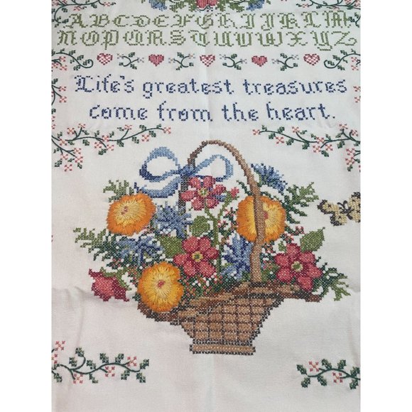 Vintage Dimensions Inc Embroidery Cross Stitch Sampler 1988 Alphabet Floral Flow - Picture 6 of 9